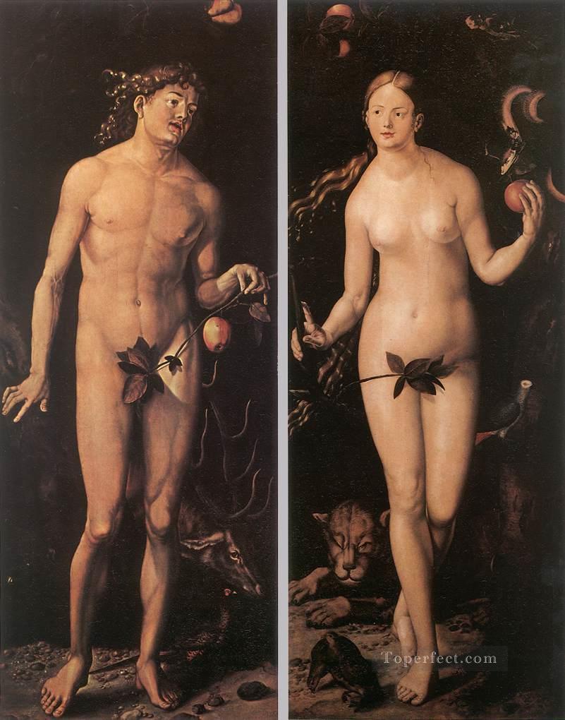 Adam And Eve Renaissance nude painter Hans Baldung Oil Paintings